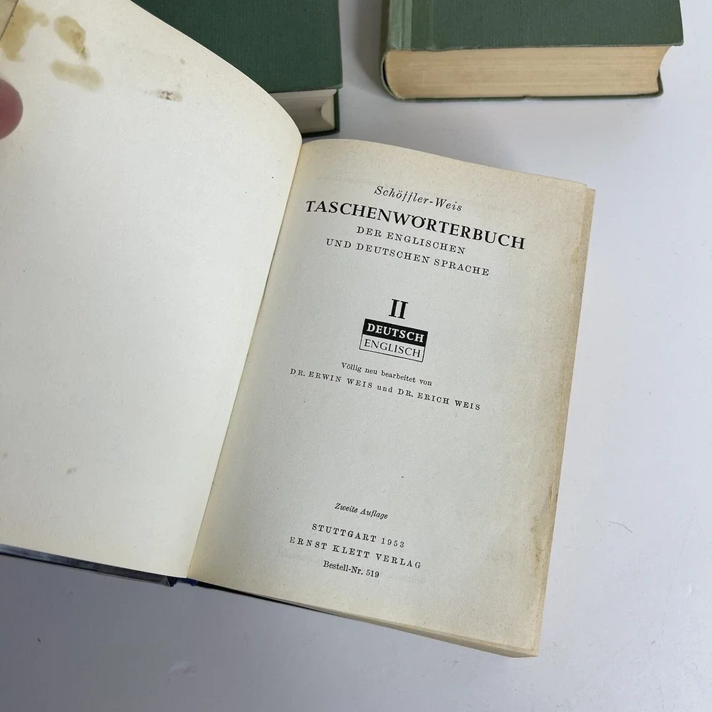 Schoffler - Weis  English - Deutsch Taschenworterbuch Dictionarys‎ Wirtschaft